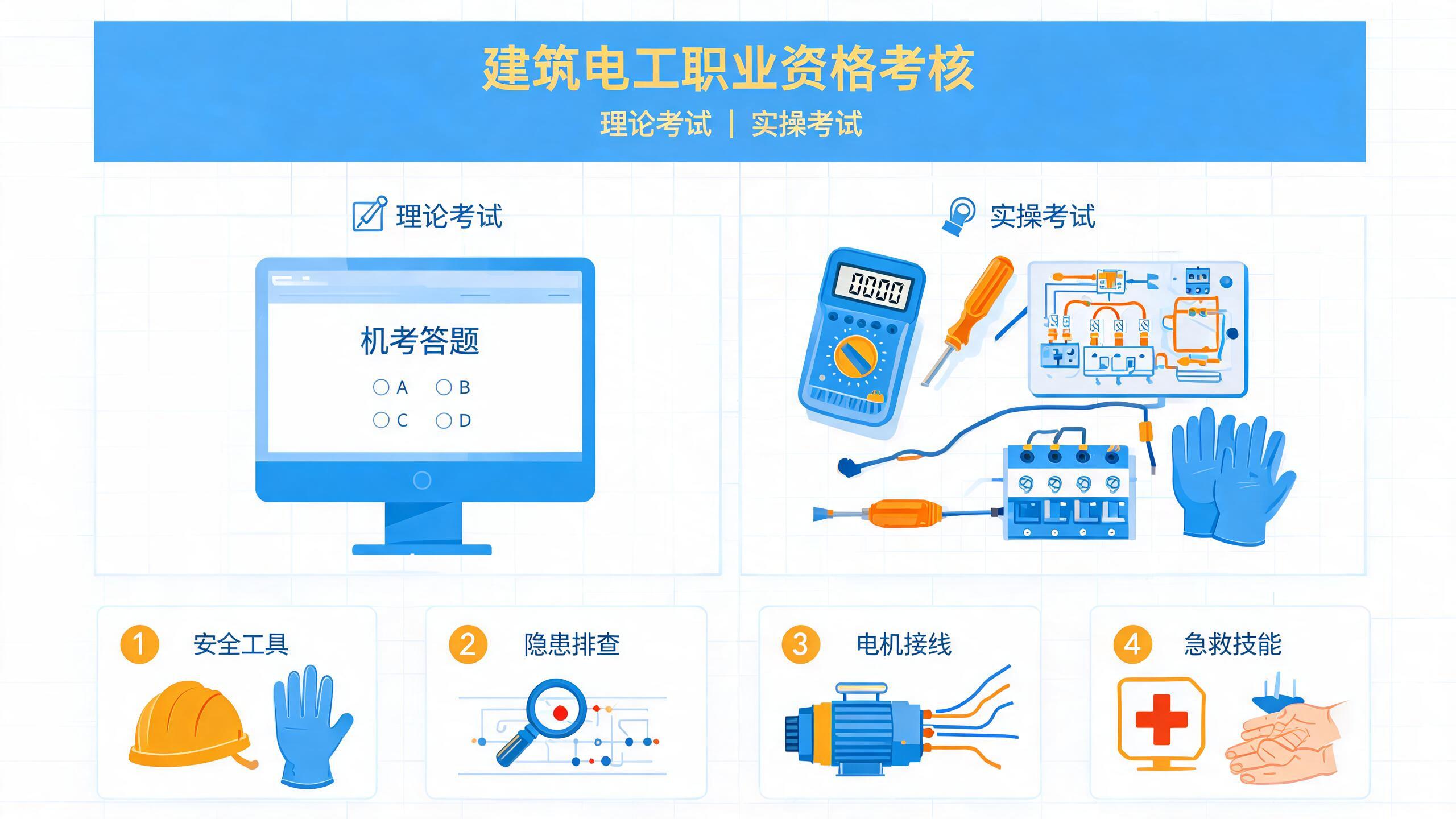 电工证考试科目:理论、实操考什么、多少分合格 电工证考试科目:理论、实操考什么、多少分合格